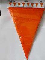 St. PE vlaggenlijn oranje (30 x 20 cm)(25 m) per 6
