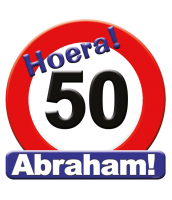 Huldeschild - 50 jaar Abraham per 6