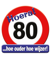 Huldeschild - 80 jaar per