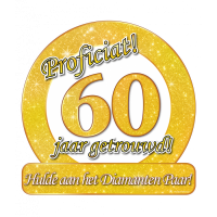 Huldeschild - Special - 60 jaar getrouwd per 6